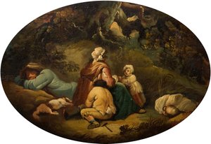 Zigenare i ett landskap, 1804.