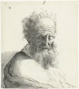 Huvud av en gammal man av Moses Ter Borch