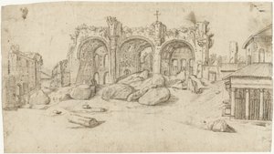 Ruinerna av basilikan Maxentius och Konstantin, Rom