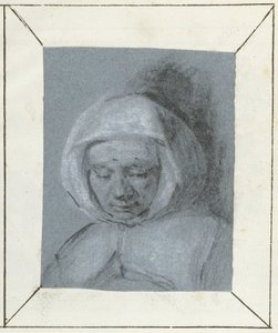 Studie av en kvinnas huvud av Moses Ter Borch