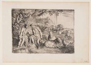 Mercury Lulling Argus to Sleep, plansch 4 från The Story of Mercury and Argus