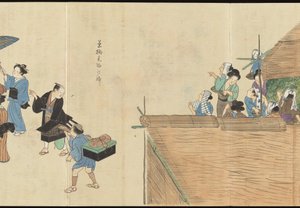 Illustrationer av teproduktionen i Uji av Motonari Sait?