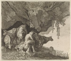 Apollo sköter Admetus flock av Moyses van Wtenbrouck