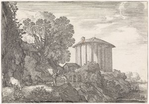 Landskap med Vestas tempel Arkadiska landskap (serietitel) av Moyses van Wtenbrouck