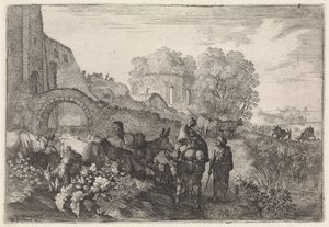 Landskap med resenärer Arkadiska landskap (serietitel) av Moyses van Wtenbrouck