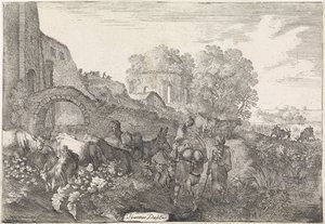 Landskap med resenärer Arkadiska landskap (serietitel) av Moyses van Wtenbrouck