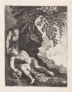 Slappende Silenus av Moyses van Wtenbrouck