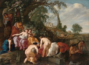 Fyndet av Moses Faraos dotter upptäcker Moses i ruskorgen