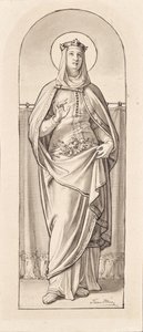St Elisabeth av Thüringen av Mór Than