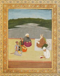 Diskussion mellan lärda män och furstar, sent 1600- och tidigt 1700-tal av Mughal School