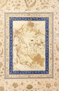 Jaktscen, c. 1660-80 av Mughal School