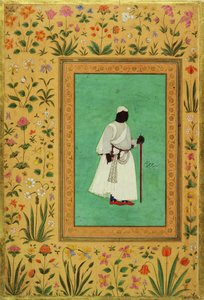 Malik Ambar (1548-1626) av Ahmadnager, ca 1605-27 av Mughal School