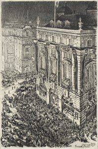 Piccadilly Circus, kvällen för kröningen av George VI