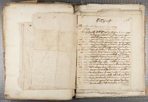 Portfölj med teckningar av Mutio Oddi från Urbino och andra, s116, c.1635-40 (penna och bläck på papper i inbunden volym)