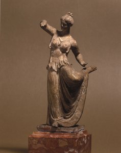 Mykensk civilisation: Tanagra-dansare, 300-talet f.Kr., Museo della Scala, Milano