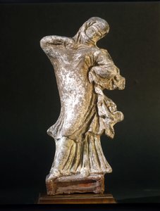 Mykensk civilisation: beslöjad dansare av Tanagra, 300-talet f.Kr., Museo della Scala, Milano