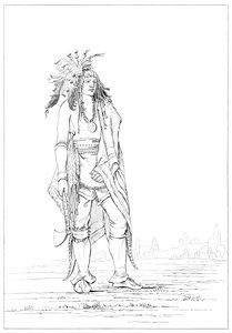 Iroquois modig, 1841. av Myers and Co