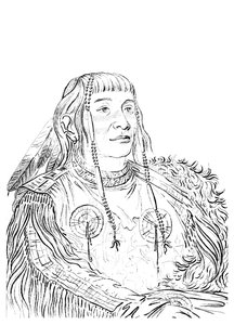 Porträtt av en indiansk man, 1841. av Myers and Co