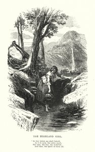 William Wordsworth: The Highland Girl (gravyr)