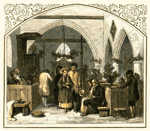 Kyrktäckning vid jul av Myles Birket Foster