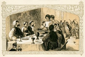 Medeltida julfest av Myles Birket Foster