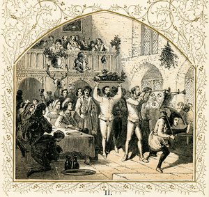 Presenterar galtens huvud av Myles Birket Foster