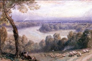 Themsen från Richmond Hill av Myles Birket Foster