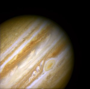 En uråldrig storm i den jovianska atmosfären, 1999. av NASA Images