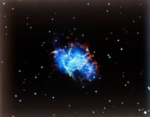 Krabbnebulosan i stjärnbilden Oxen. av NASA Images