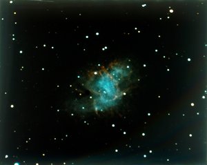Krabbnebulosan i stjärnbilden Oxen. av NASA Images