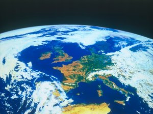 Jorden från rymden - Europa sett från en satellit, c1980-talet.