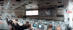 Mission Operations Control Room i Mission Control Centre, Houston, Texas, USA, 1971.ston, 1971. av NASA Images