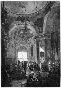 Giftermål mellan hertigen och hertiginnan av Edinburgh, 23 januari 1874, 1900. av N. Chevalier