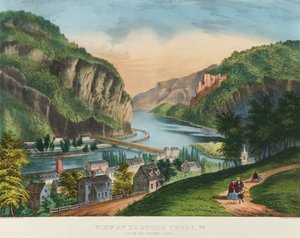 Vy över Harpers Ferry, Virginia