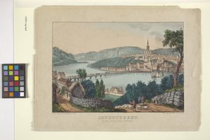 Londonberry (handfärgad litografi) av N. and Ives J.M. (1824 95) Currier