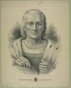 Porträtt av Christopher Columbus (1451 - 1506) av Currier and Ives