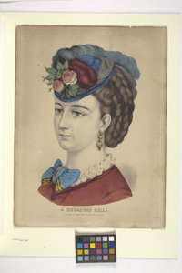 Eine Broadway-Schönheit von N. and Ives J.M. (1824-95) Currier