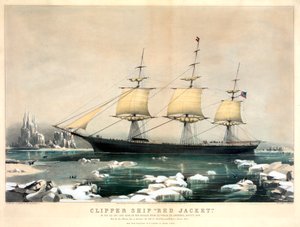 Clipper Ship Red Jacket från Currier & Ives av Currier and Ives