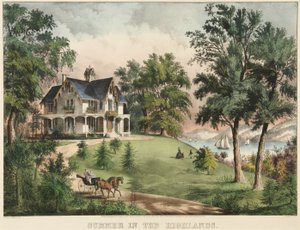 Sommar i höglandet av Currier and Ives
