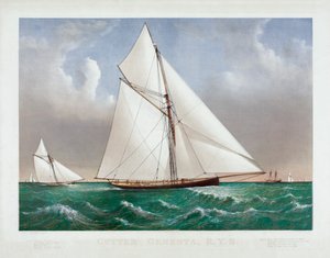 The Cutter Genesta av Currier & Ives av Currier and Ives
