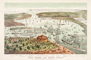 The Port of New York av Currier & Ives av Currier and Ives