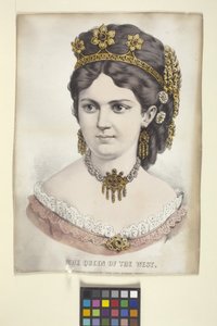 The Queen of the West (handfärgad litografi)