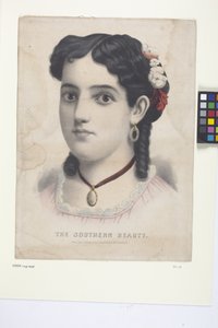The Southern Beauty (handfärgad litografi)