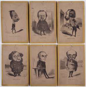 6 Portraits-Charge (porträttladdning): Jules de Premaray (Jules Martial Regnault av Nadar