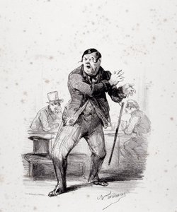 Komiker på scenen. Platta infogat i albumet "Les Ficelles Dramatiques unrolled by Berthelier de l