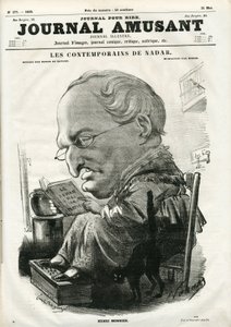 Omslag till " Le Journal Amusant", 5 maj 1859 (gravyr) av Nadar