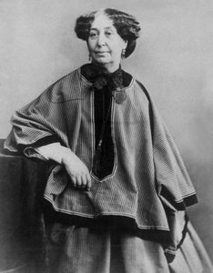 Franske författaren George Sand (1804-1876), foto av Nadar 1864 av Nadar