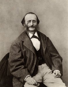 Jacques Offenbach (1819-1880) (s/v foto) av Nadar