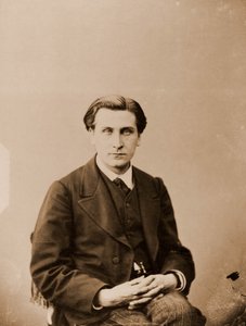 Porträtt av Francois Coppee, poet 1842-1908 (foto) av Nadar