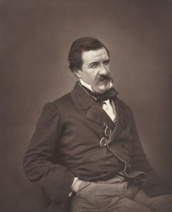 Champfleury född Jules François Felix Fleury-Husson, fransk kritiker och romanförfattare, 1821-1889, ca 1855 av Nadar